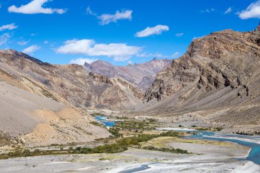 Himalaya peyzaj Himalayalar manali leh yolu boyunca. Himachal pradesh, Hindistan
