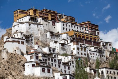 Tiksey Manastırı bir Budist manastır Ladakh, Hindistan olduğunu , 