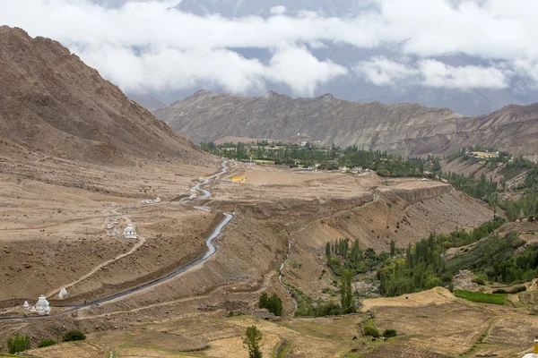 View from Likir monastery, Ladakh, India — Stock Photo, Image