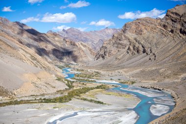 Himalaya peyzaj Himalayalar manali leh yolu boyunca. Himachal pradesh, Hindistan