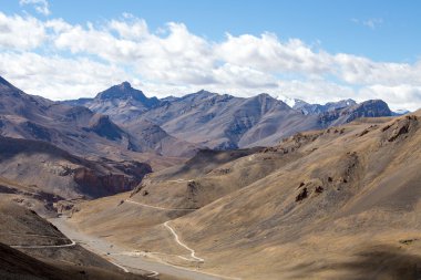 Himalaya peyzaj Himalayalar manali leh yolu boyunca. Himachal pradesh, Hindistan