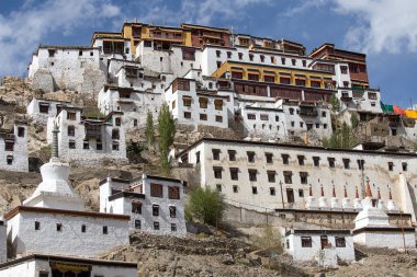Tiksey Manastırı bir Budist manastır Ladakh, Hindistan olduğunu , 