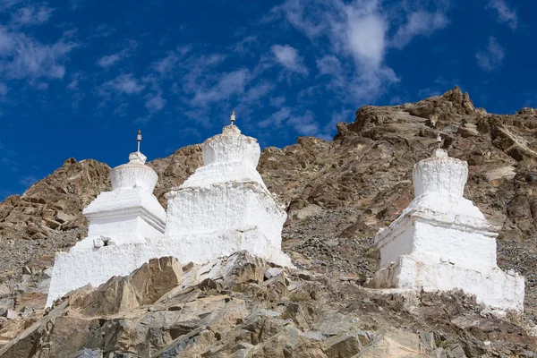 Vysoká Shanti Stupa v Leh Ladakh, Indie — Stock fotografie