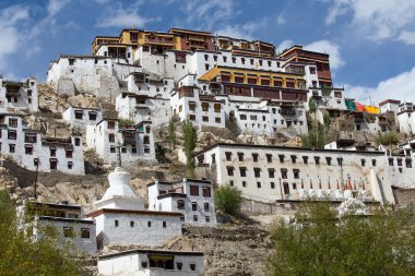 Tiksey Manastırı bir Budist manastır Ladakh, Hindistan olduğunu , 