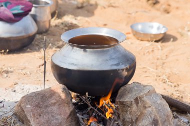 Yangın, pushkar, Türkiye gıda ile metal kap 