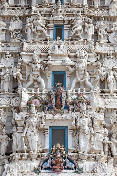 Szczegóły hinduskiego boga w świątyni, Pushkar, Rajasthan, Indie. — Zdjęcie stockowe