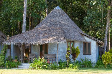Tropikal plaj bungalov , Tayland .