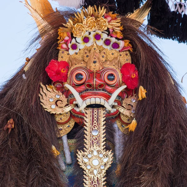 Zbliżenie tradycyjne maski Barong Bali w Indonezji — Zdjęcie stockowe