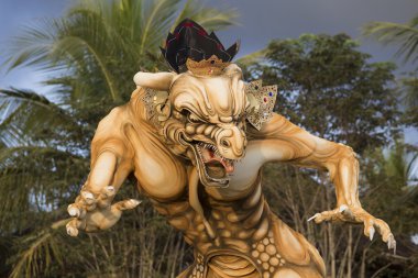 Bali dili yeni yıl, Endonezya, Bali ogoh ogoh canavar.