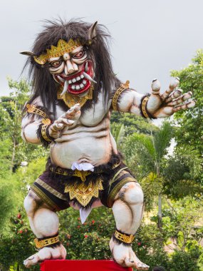 Bali dili yeni yıl, Endonezya, Bali ogoh-ogoh canavar.