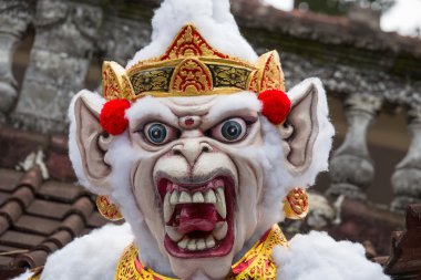 Bali dili yeni yıl, Endonezya, Bali ogoh-ogoh canavar.