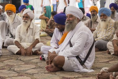 Amritsar 'daki Altın Tapınak, Punjab, Hindistan.