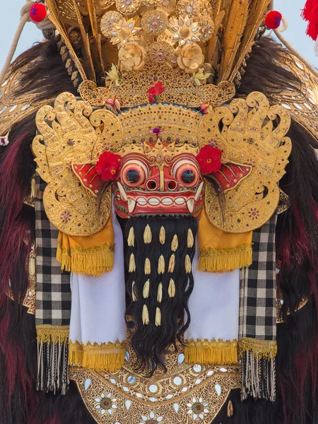 Closeup tradiční balinéskou Barong masky v Indonésii — Stock fotografie