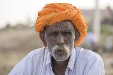 Portrait Indian man. Pushkar, India