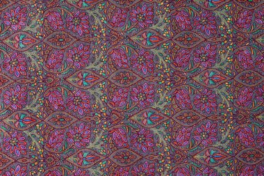geleneksel desenli desen kaşmir şal örneği