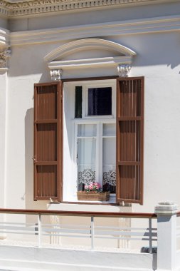 Louvre shutters at a home from Princes' Islands, Istanbul, Turkey