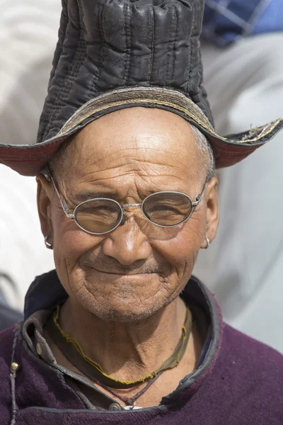 Tibeti buddhista kolostor Hemis öregek. Ladakh, Észak-India — Stock Fotó
