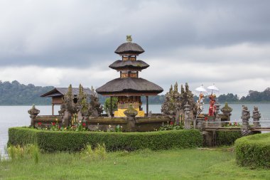 ULUN Danu Bratan, tapınak Gölü, Bali, Endonezya