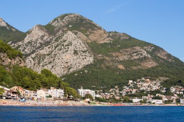 Coastal mountain landscape in Sutomore, Montenegro