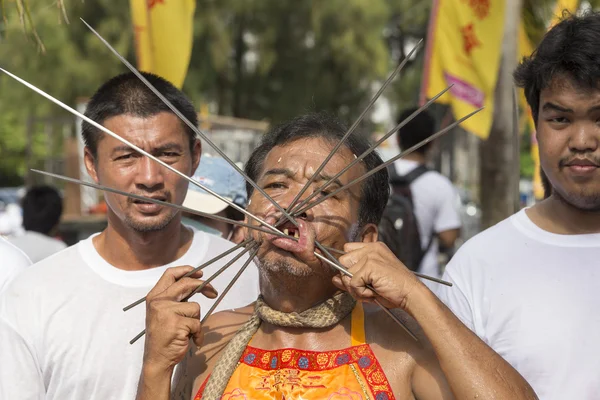 Chinese Vegetarian Festival at Phuket Town. Thailand — Stock Photo, Image