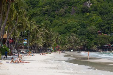 Haad Rin adası Koh Phangan Beach'te. Tayland