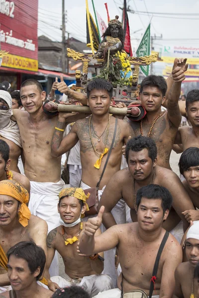 Festival Vegetariano Chino en Phuket Town. Tailandia — Foto de Stock