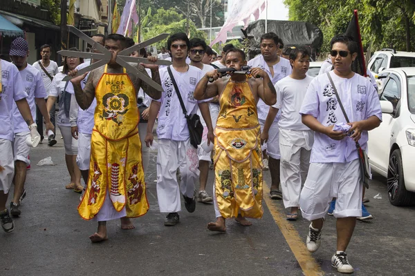 Chinese Vegetarian Festival at Phuket Town. Thailand — Stock Photo, Image