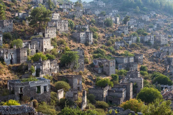 Ruines antiques de Kayakoy, Fethiye. Turquie — Photo