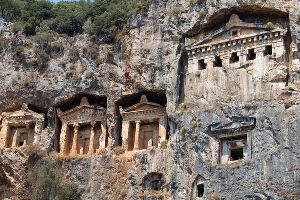 Ancient Lycian Rock Tombs in Fethiye, Turkey — Stock Photo, Image