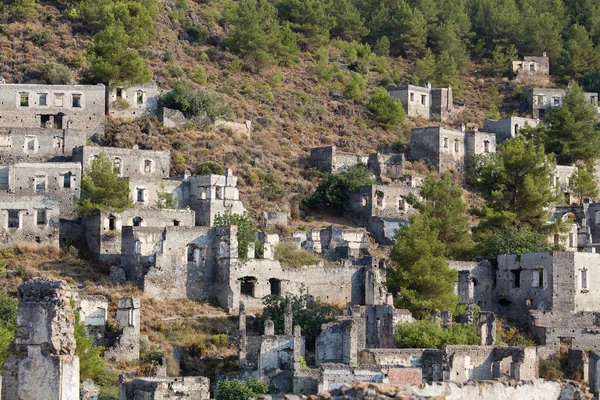 Αρχαία ερείπια του Kayakoy, Fethiye. Τουρκία — Φωτογραφία Αρχείου