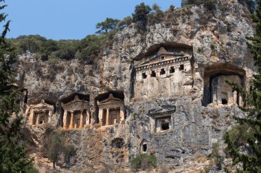 Antik Likya kaya mezarlarından Fethiye, Türkiye