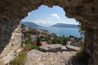 View on Herceg Novi old town in Montenegro