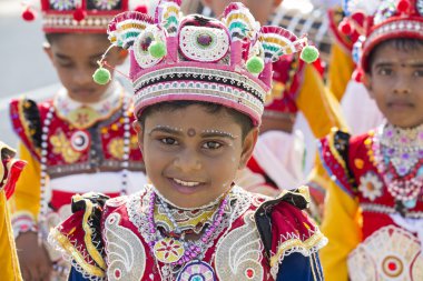 Katina Festivali Sri Lankalı çocuklarda... Yakın çekim