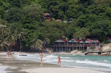 Haad Rin adası Koh Phangan Beach'te. Tayland