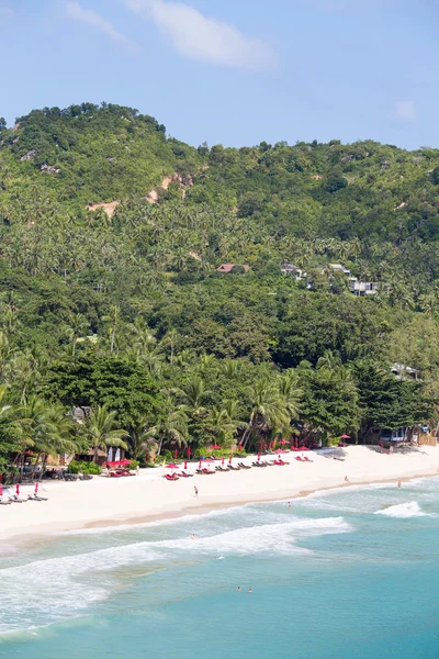 Krásné Thong Nai Pan Noi Beach. Ostrov Koh Phangan, Thajsko — Stock fotografie