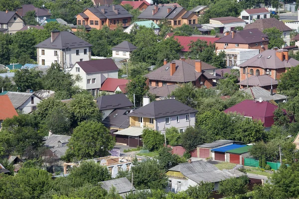 Вид сверху дома в Киеве, Украина . — стоковое фото