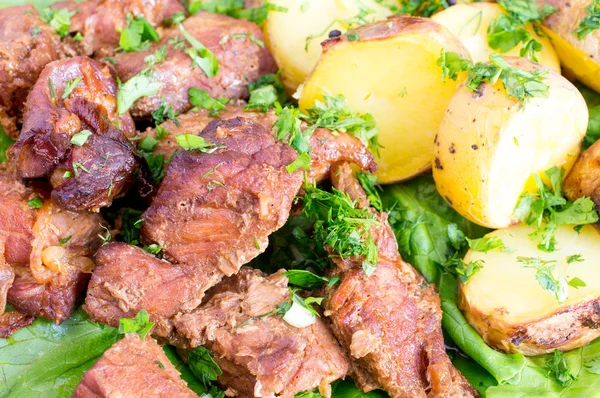 Patatas y carne, estofado — Foto de Stock