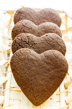 Çikolata parçacıklı kurabiye.