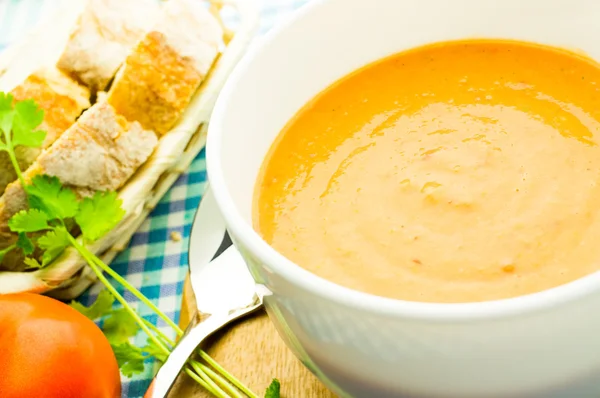 Tomato soup, gazpacho — Stock Photo, Image