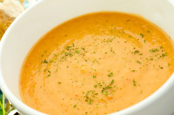 Sopa de tomate, gaspacho — Fotografia de Stock