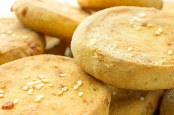 Biscoitos de queijo, mini pizza — Fotografia de Stock