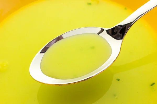 Sopa de espinafre — Fotografia de Stock