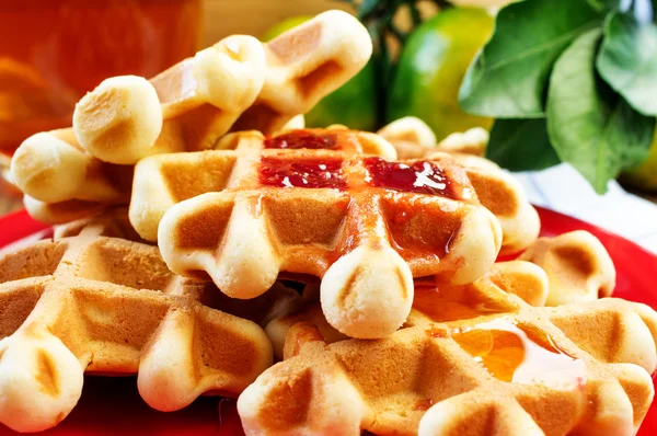 Waffeln selbst gemacht — Stockfoto