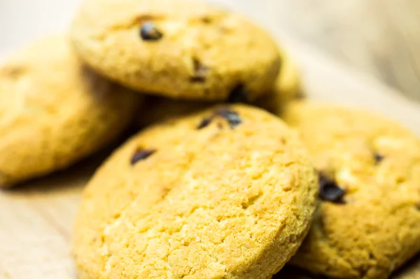 Shortbread koekjes met rozijnen — Stockfoto