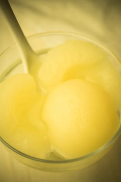 Canned pears dessert — Stock Photo, Image