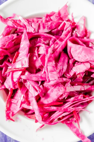 Sauerkraut, warna merah — Stok Foto