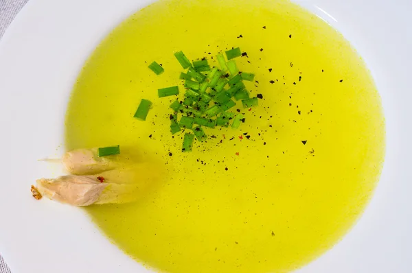 Caldo de galinha, sopa — Fotografia de Stock