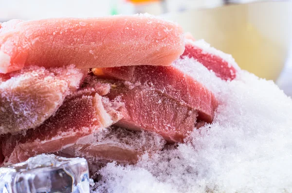 Carne di maiale congelata — Foto Stock