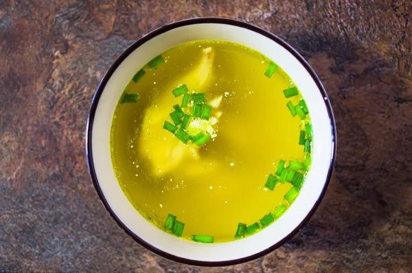 Kaldu ayam, sup — Stok Foto