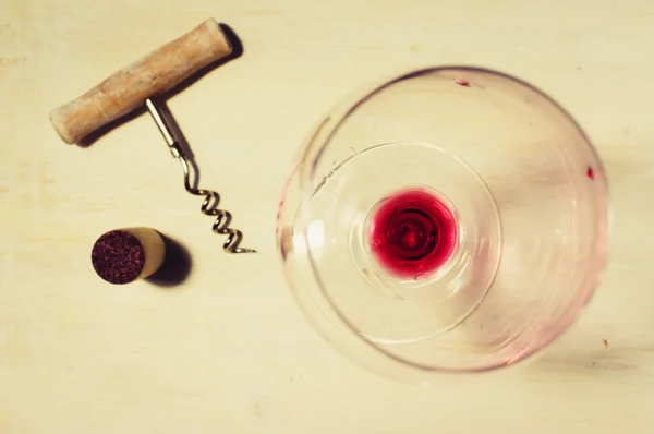 Residue of red wine — Stock Photo, Image